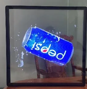 3D ファン ホログラム プロジェクター屋内広告透明ディスプレイ広告 LED