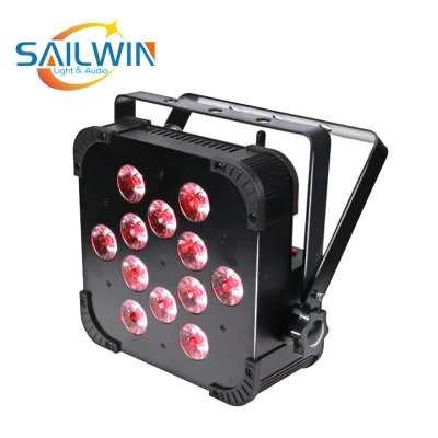 中国ステージライト 12 個 18 ワット 6in1 Rgbaw UV WiFi LED アップライト スリム フラット PAR 缶